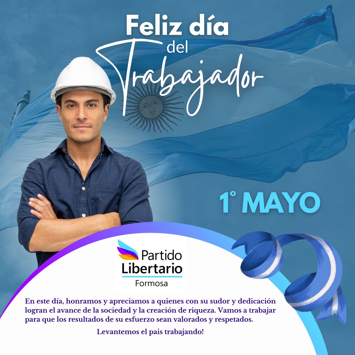 PLFormosa's tweet photo. Hoy celebramos a los verdaderos motores de la sociedad: los trabajadores. 
Les enviamos nuestro más sincero reconocimiento y gratitud a cada uno de ustedes. ¡Son los héroes de la vida cotidiana! https://t.co/WFHpPahG8q
