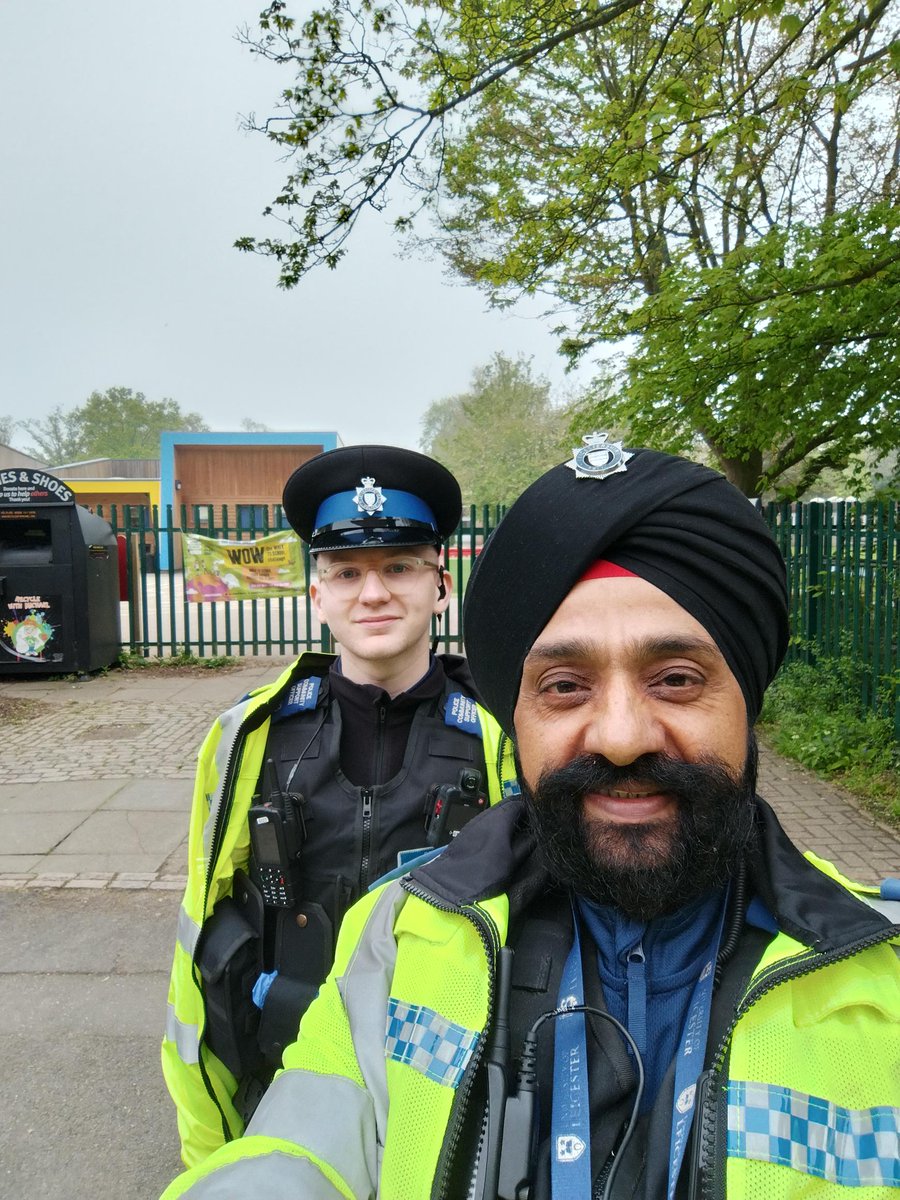 This morning PCSO Ammo Sanghera and PCSO Hand from the Clarendon Park beat team conducted proactive patrols outside St John's Primary School in order to deter/prevent inappropriate parking in accordance with our road safety strategy. #yousaidwedid #inyourcommunity