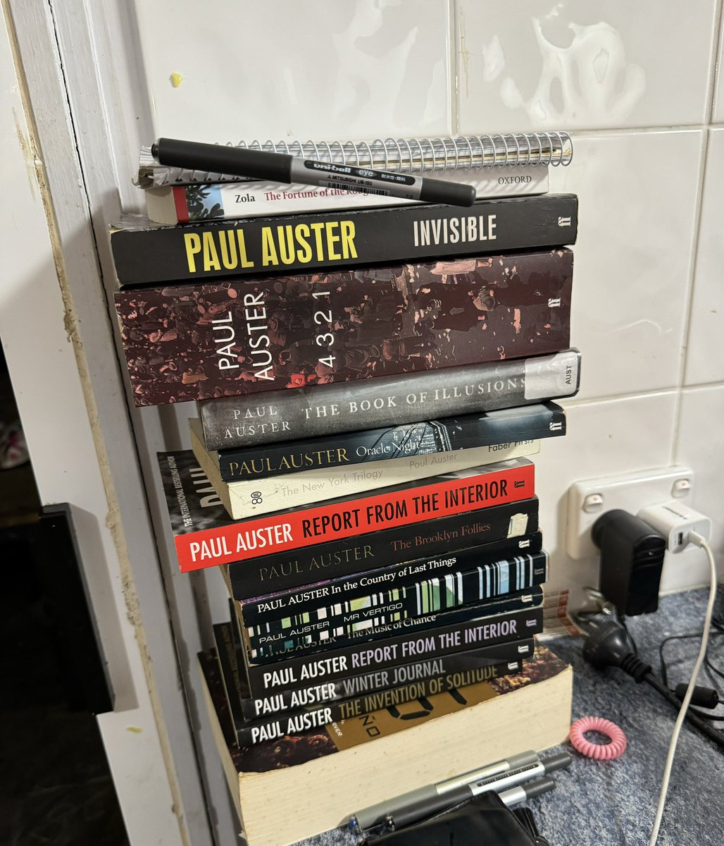 RIP to Auster Zola and Bolaño included as companions