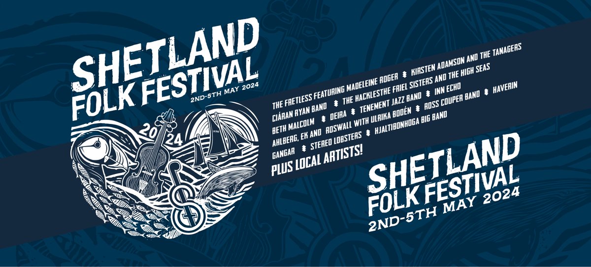 It's the merry month of May at last, which means that Shetland Folk Festival kicks off TOMORROW! It runs 2–5 May across various locations in Shetland. The festival captures the heart of Shetland’s musical spirit in an unforgettable celebration! shetlandfolkfestival.com