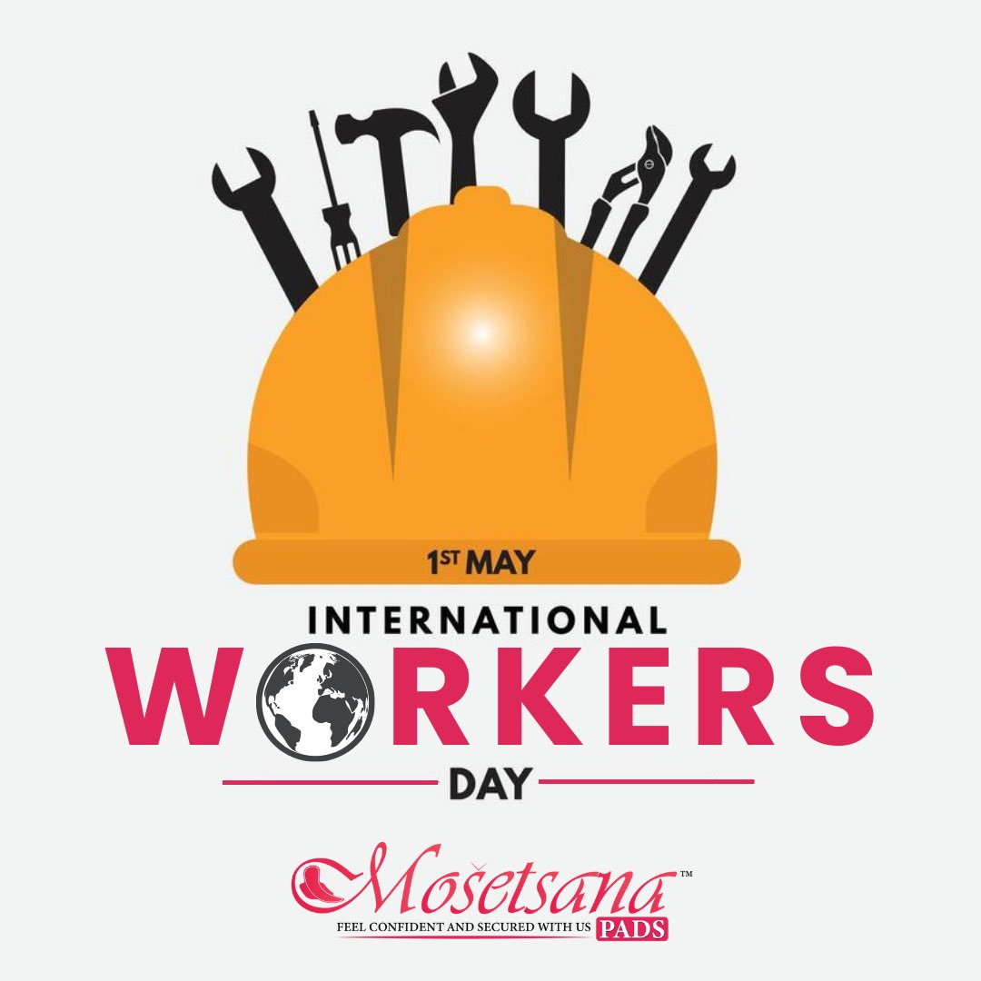Happy International 𝒲𝑜𝓇𝓀𝑒𝓇𝓈 𝒟𝒶𝓎 from us to you, fellow worker! 💖🌸 #WorkersDay #MosetsanaPads