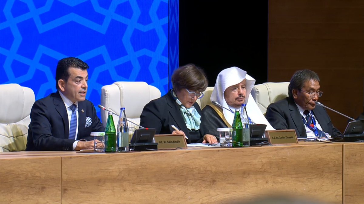 Dr. @SalimAlmalik, #ICESCO DG: ✅The #Baku Process of 2008 has offered numerous insights and warnings, guiding us towards the most efficient and optimal path ✅The summits in this smart and splendid capital have continued, dedicating some for science, climate, and economy…