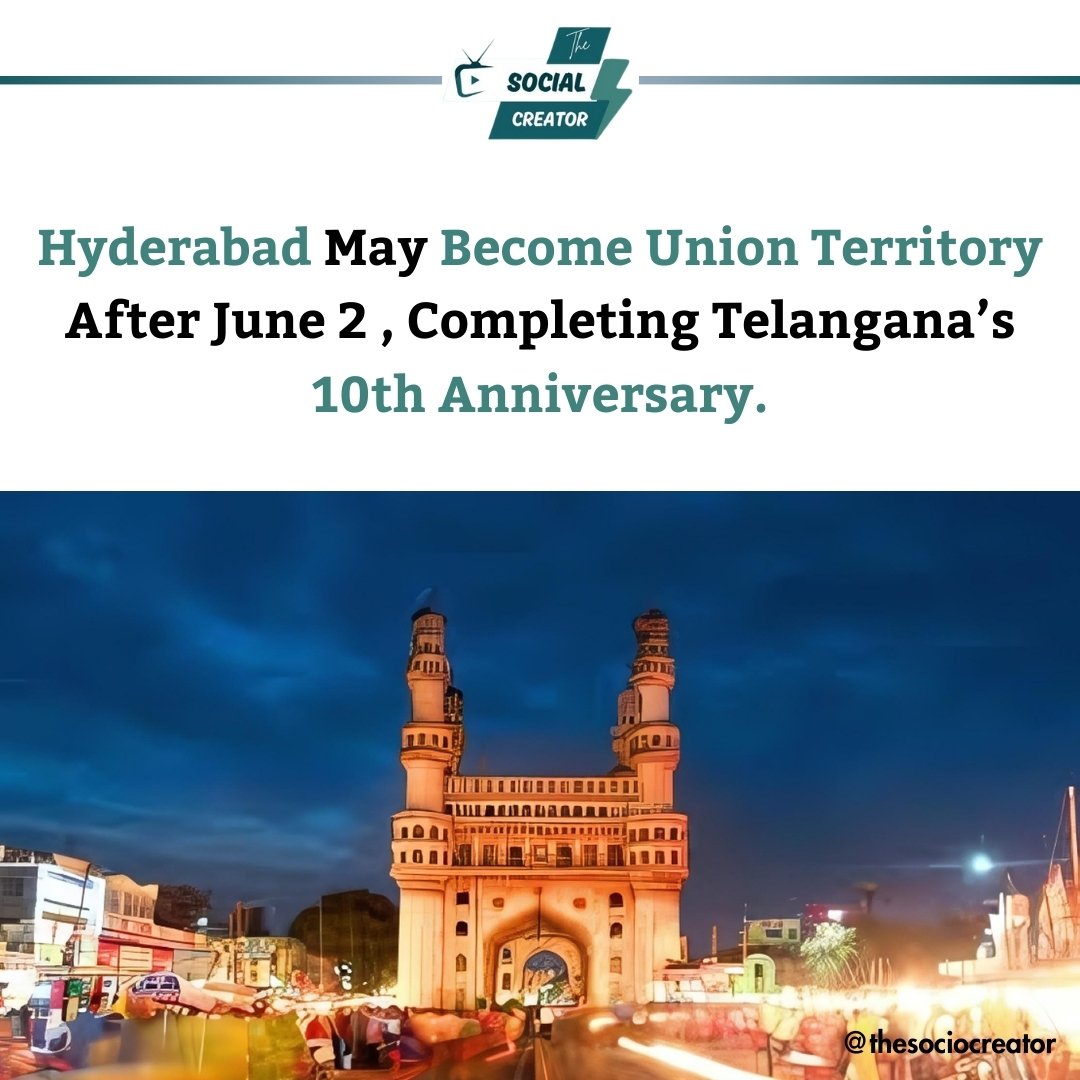 thesociocreator's tweet photo. Hyderabad...
#thesociocreator #trendingnews #news #dailynewsupdate #news #hyderabad #telangana #anniversary #unionteritory https://t.co/iLIvf8WxTN