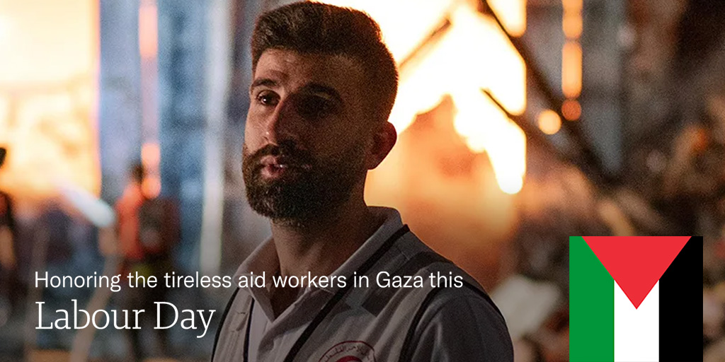 unisonobh's tweet photo. This #labourday, whilst we are enjoying a day off, we invite you to take a moment to reflect on the tireless aid workers in #Gaza. Their work made harder due to the purposeful destruction of the social fabric of the nation. Donate to #UNWRA in #Palestine and join us. https://t.co/2171oX5GXc