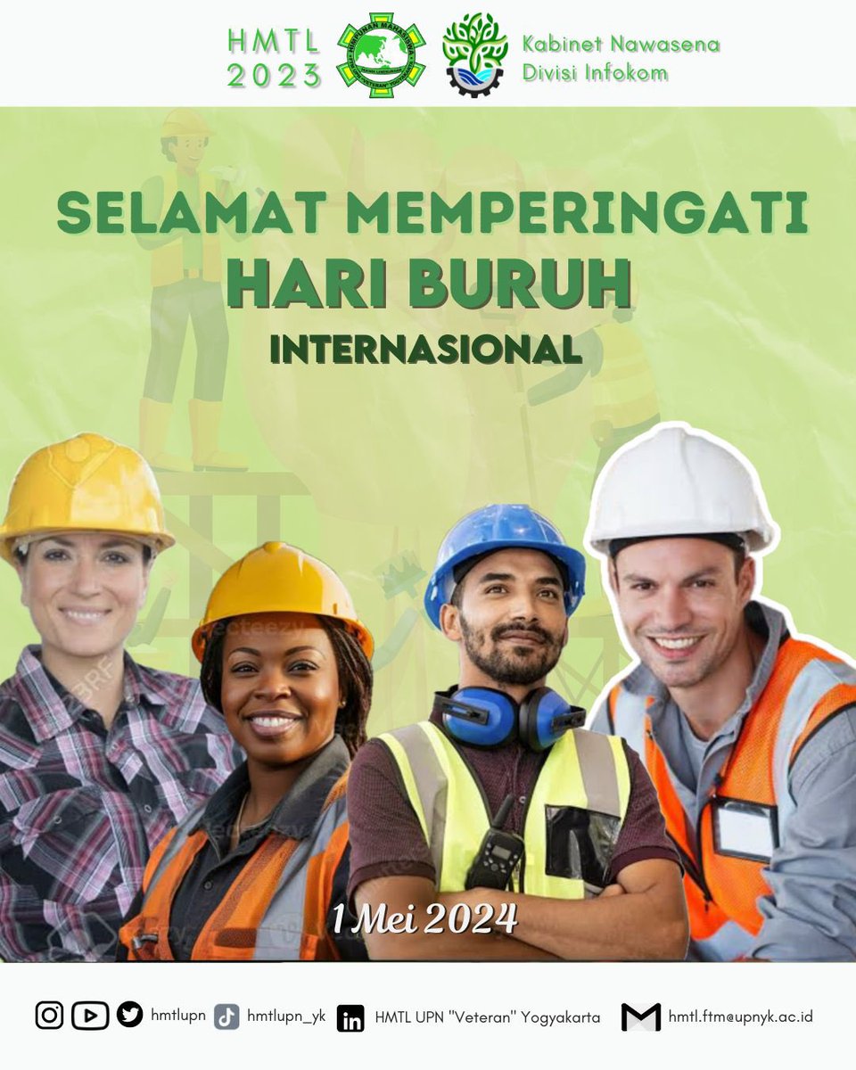 [SELAMAT HARI BURUH INTERNASIONAL]

Mari rayakan kerja keras, kegigihan, dan kontribusi pekerja dalam memajukan bangsa !

#HMTL2023
#NawaSena
#HariBuruh