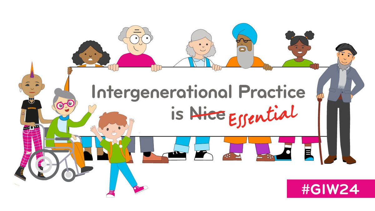 If you've been inspired by #GIW24, please do think of doing #intergenerational training & start from a place of good practice, learning the techniques that bring generations together. Full details of all our upcoming training and online courses is here >> generationsworkingtogether.org/training