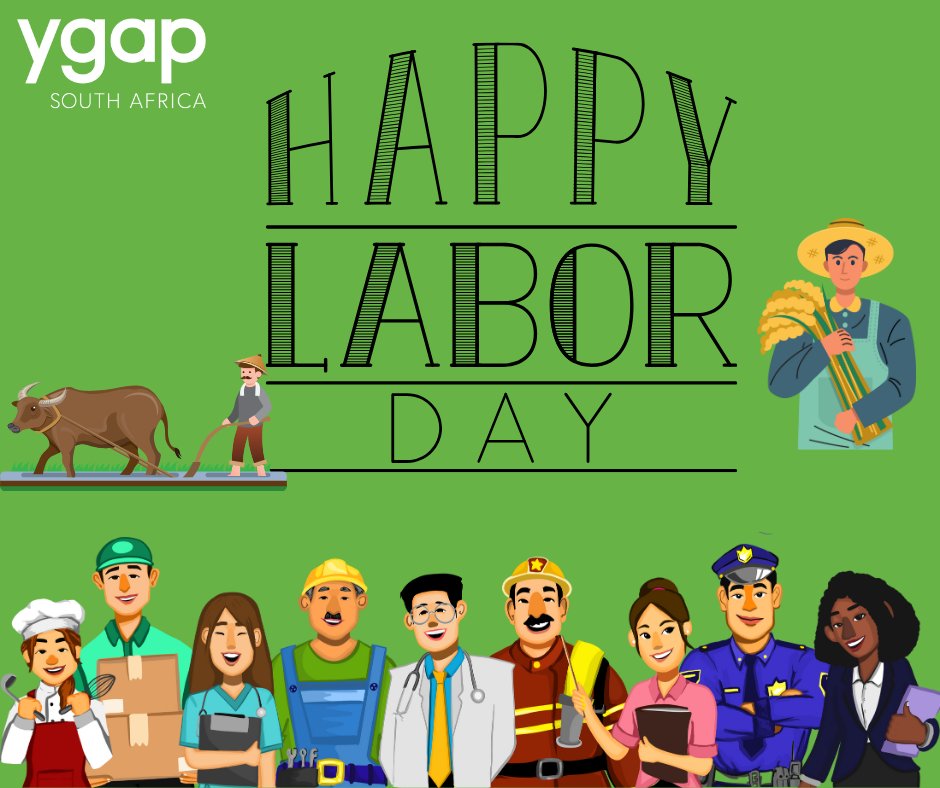 ygapSA's tweet photo. Celebrating the backbone of every nation, behind every great achievement, there's a team of hardworking individuals. Today, we salute them. Happy Labor Day!
https://t.co/KhNQQ2bu1j
#labourday#workersday#backinglocalchange#ygapsouthafrica#entrepreneur#changemakers https://t.co/Z9B9TuQHs2
