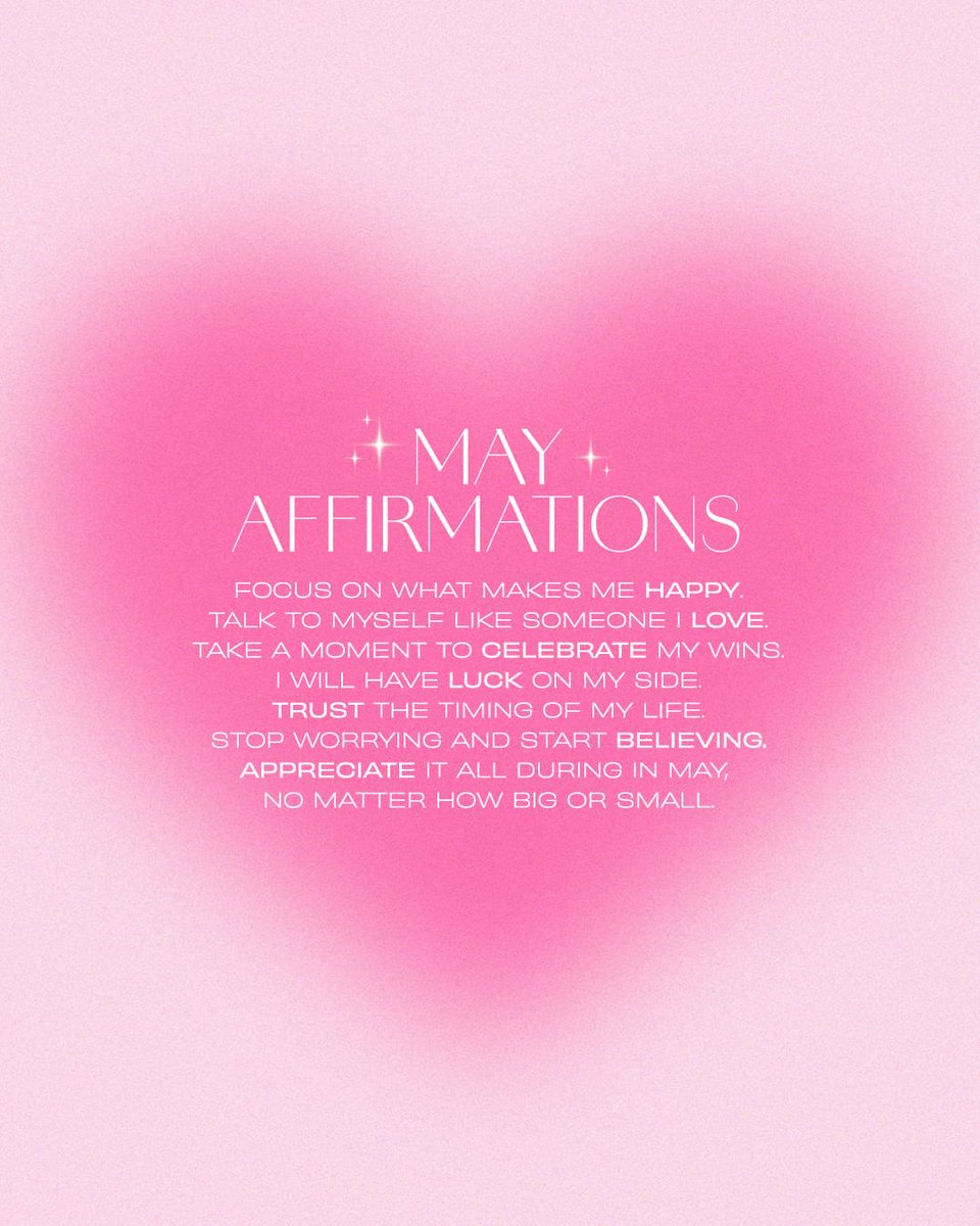 💘 MAY AFFIRMATIONS 💘 LIKE this post to CLAIM these words of affirmation ✨