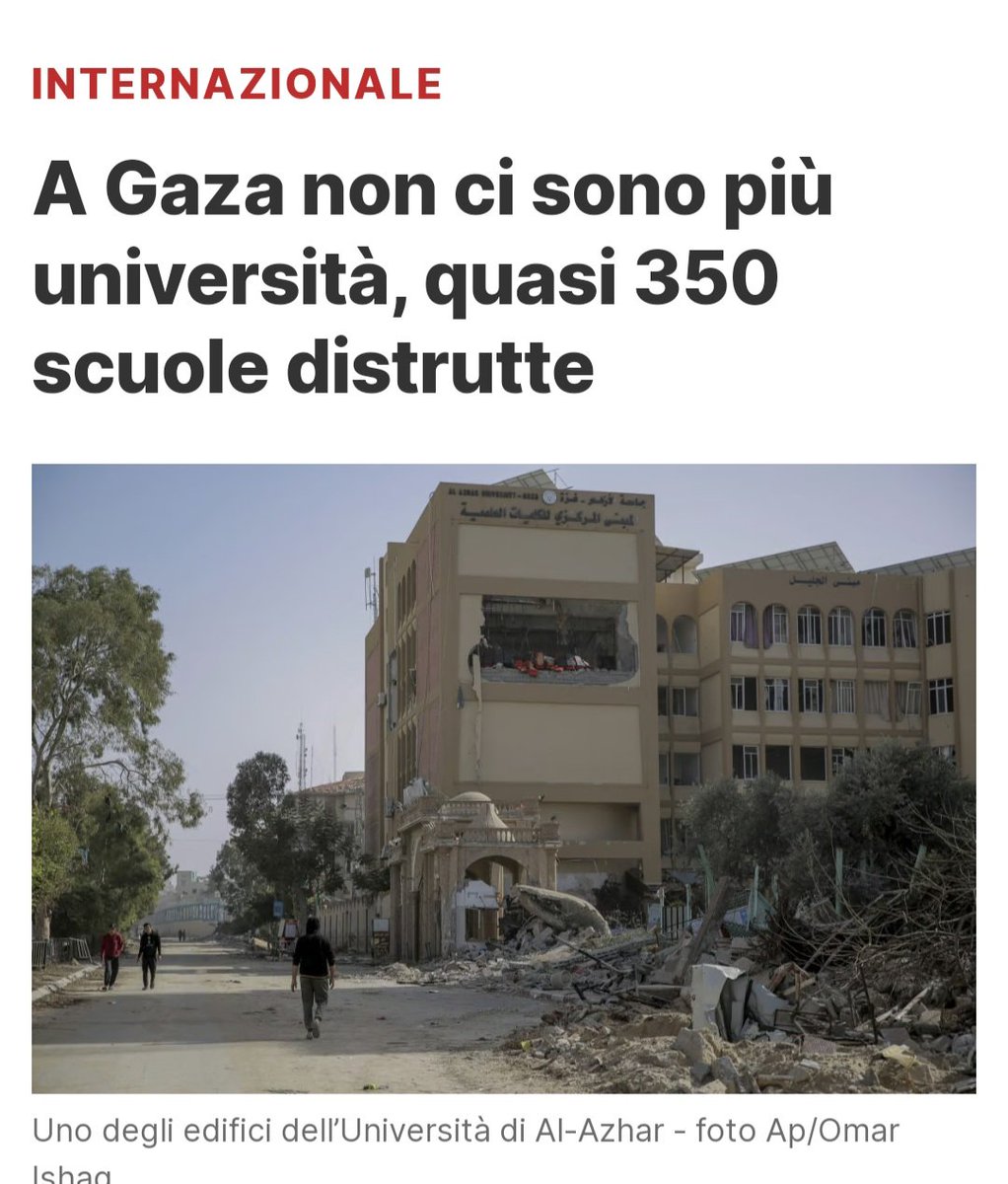 @jacopogiliberto Gaza 2024

Criminali nazisti israeliani fanno saltare in aria Università e scuole per uccidere studenti e docenti palestinesi.

Dove l'ho già visto?