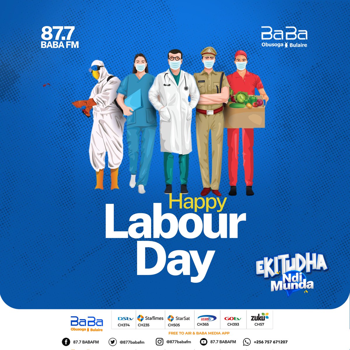 On this special day, we take this opportunity to send our appreciation and respect to the workers of every field for your dedication and efforts. 🙏 Happy #LaborDay #Ekitudha #NdiMunda