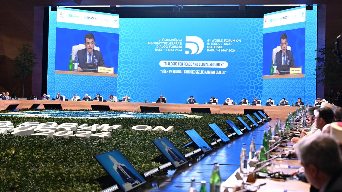 'ICESCO sees global dialogue as its rightful duty, driven by its responsibility to strengthen dialogue among its 53 Member States' - Dr. @SalimAlmalik, #ICESCO DG The 6⃣th World Forum on Intercultural Dialogue in Azerbaijan 🇦🇿 @UNESCO @UNWTO @culture_gov_az @bakuprocess_az…