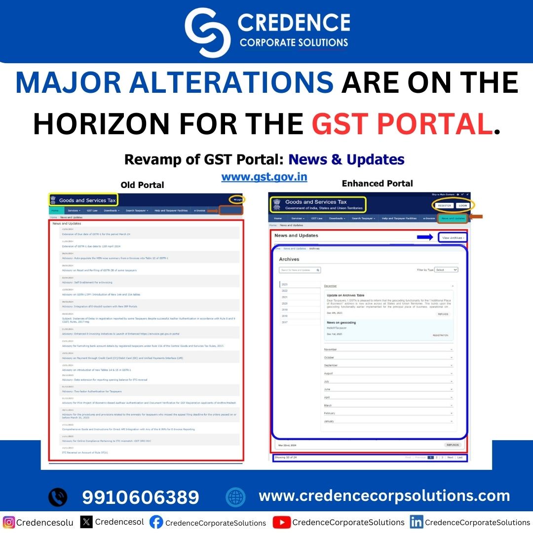 Exciting news from GSTN! 🚀 Get ready for an enhanced user experience with the upgraded GST portal launching on May 3rd, 2024. Check out the key highlights below. #GSTPortal #Upgrade #UserExperience