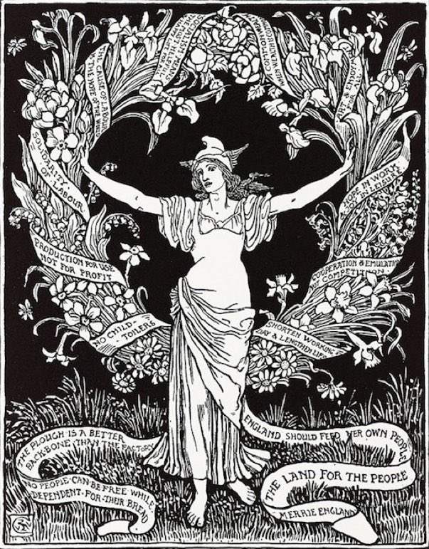 “Hope in work, joy in leisure”. Still an effective slogan for the present. Happy May Day!
