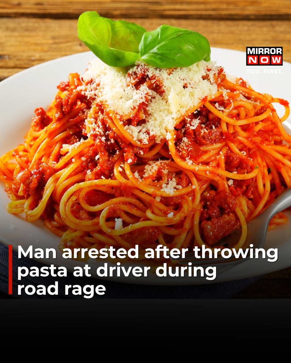 A Florida man was arrested after allegedly throwing 'pasta with sauce' at a driver during a road rage incident in St. Petersburg. Nolan Goins, 46, was charged with battery following the events, which started over the 'glaring headlights' of the victim's car and involved them
