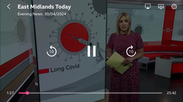 Research at Leicester's Hospitals (@leicresearch) on Twitter photo Great to welcome <a href="/bbcemt/">BBC East Midlands</a> to cover research carried out by the <a href="/PHOSP_COVID/">PHOSP-COVID study</a> team here at the #NIHRLeicesterBRC, including a new study seeking to find the first medication to ease symptoms of inflammatory #longcovid. 📺 You can watch it here: bbc.co.uk/iplayer/episod… Great to welcome <a href="/bbcemt/">BBC East Midlands</a> to cover research carried out by the <a href="/PHOSP_COVID/">PHOSP-COVID study</a> team here at the #NIHRLeicesterBRC, including a new study seeking to find the first medication to ease symptoms of inflammatory #longcovid. 📺 You can watch it here: bbc.co.uk/iplayer/episod…