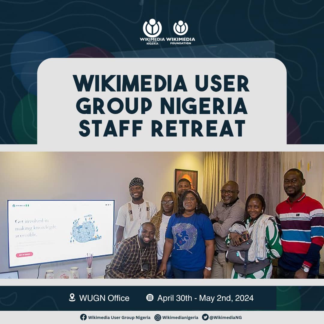 Good news!

We are currently undergoing our staff retreat. It is a strategic gathering organised to set up a comprehensive plan to run the new Wikimedia Foundation fiscal year.

We are enthusiastic to propel the Wikimedia mission forward!

@Wikimedia

#staffretreat #wugn…