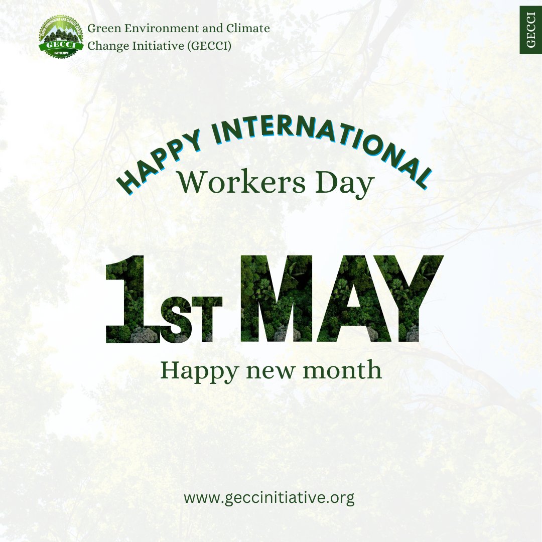 Happy #InternationalWorkersDay to GECCI wonderful team, dedicated volunteers and our valued community. Your commitment and hardwork drives our impact💪. Thank you for bringing passion to what we do. #Happy new month Sustainability Family #geccinitiative #newmonth #LabourDay2024