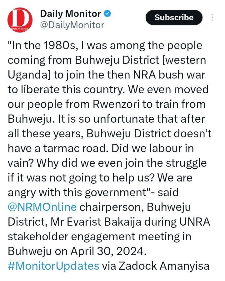 Next time you want to join any struggles, be sure you understand their;
1. Purpose 
2. Strategy 
3. Process 
4. Actors
@DailyMonitor #MonitorUpdates