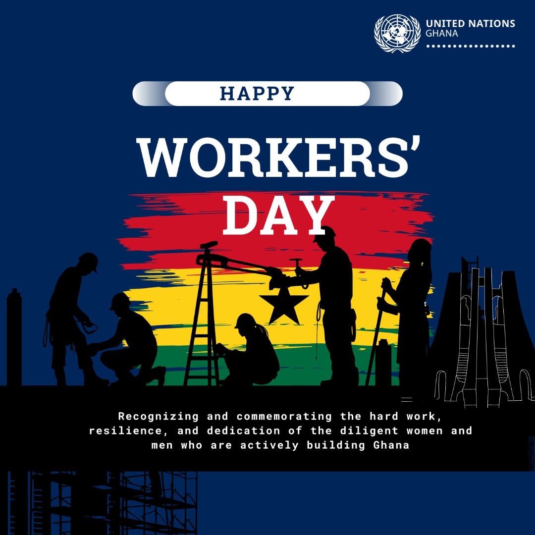 We recognise and celebrate the hard work, resilience and dedication of the diligent women and men who are actively building Ghana 🇬🇭. Happy #WorkersDay! Ayekoo!