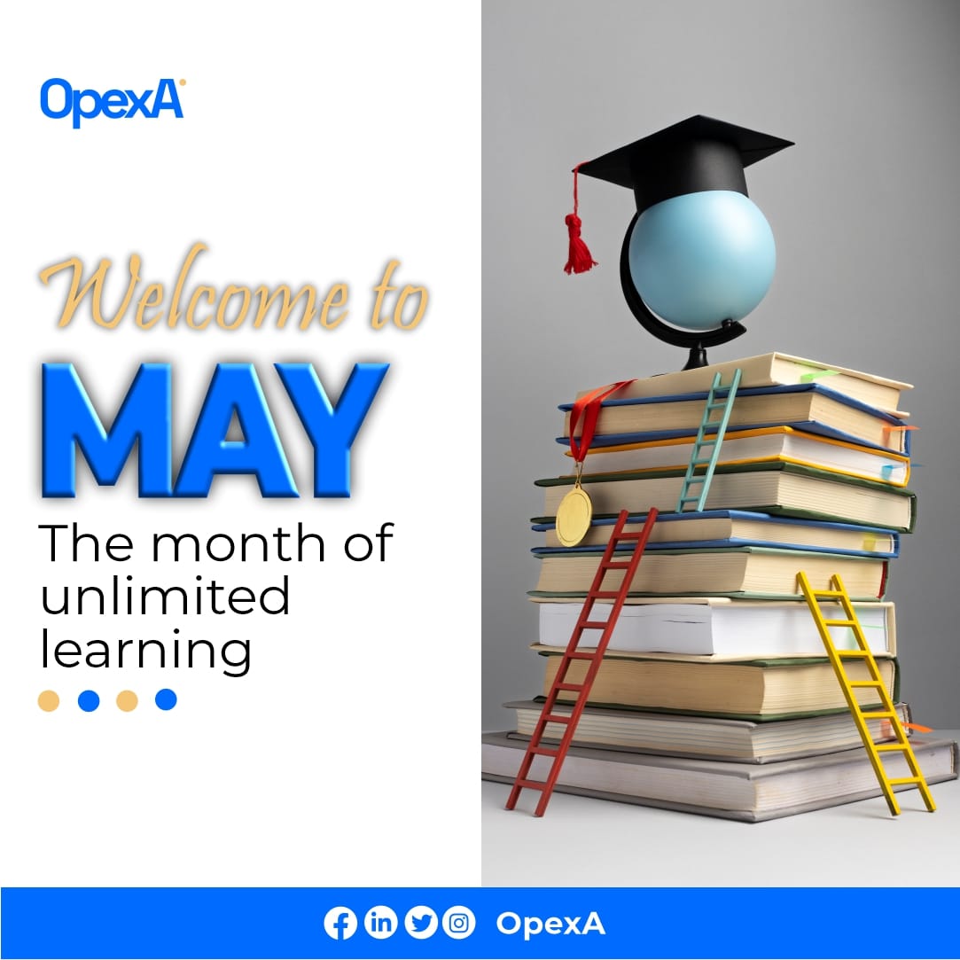 Cheers to a month of endless possibilities in the world of technology! 🚀✨
Happy New Month from OpexA. 
Let's embrace innovation, unlock potential, and make May a month of unlimited learning and digital breakthroughs! 

#HappyNewMonth #ICTInnovation #TechForward #ITCareers #ICT
