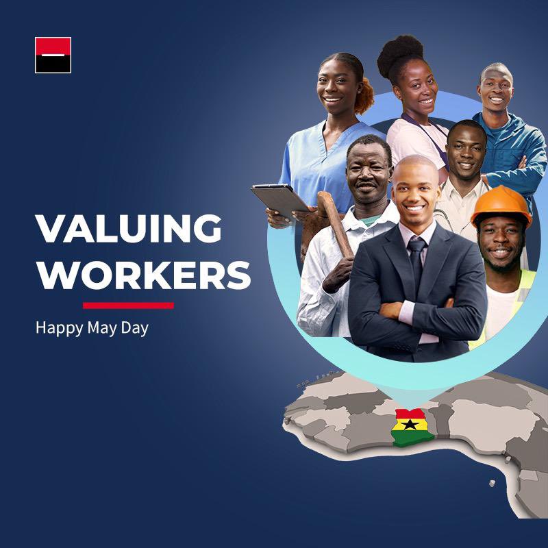 Today, let’s celebrate the backbone of our society's foundation: the dedicated workers who fuel progress, inspire innovation and foster prosperity.

#MayDay #SGGhana