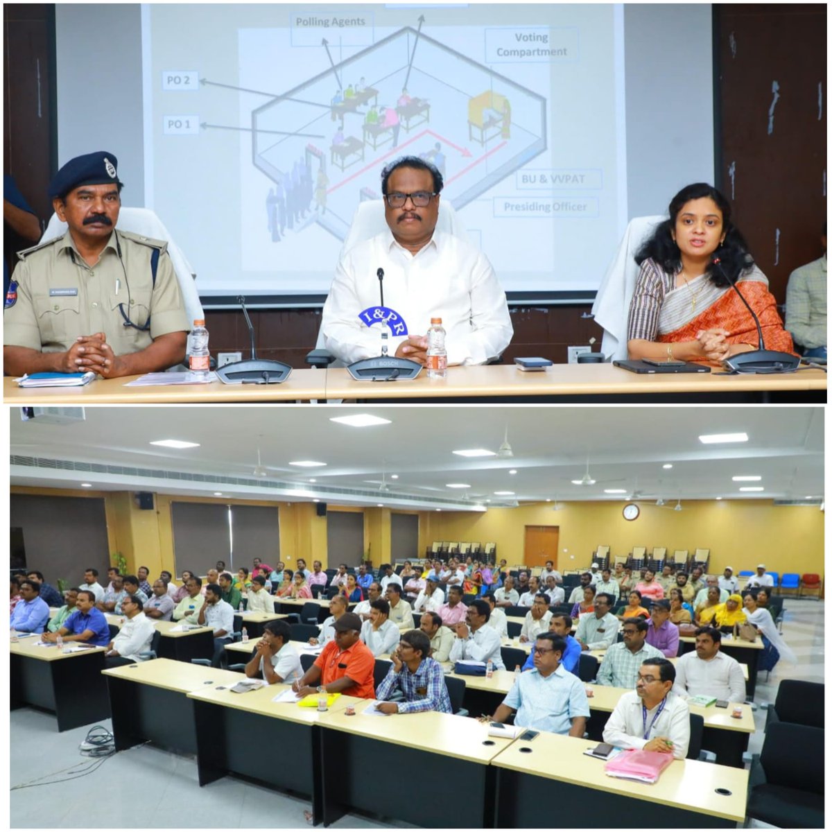 Deo_Suryapet's tweet photo. District Election Officer along with ACLB, participating in the training program on Postal Ballot voting, Home Voting system in the meeting hall of the IDOC Complex Suryapet.@CEO_Telangana @ECISVEEP @Iamsvr2222 https://t.co/aFVlA3U2S1