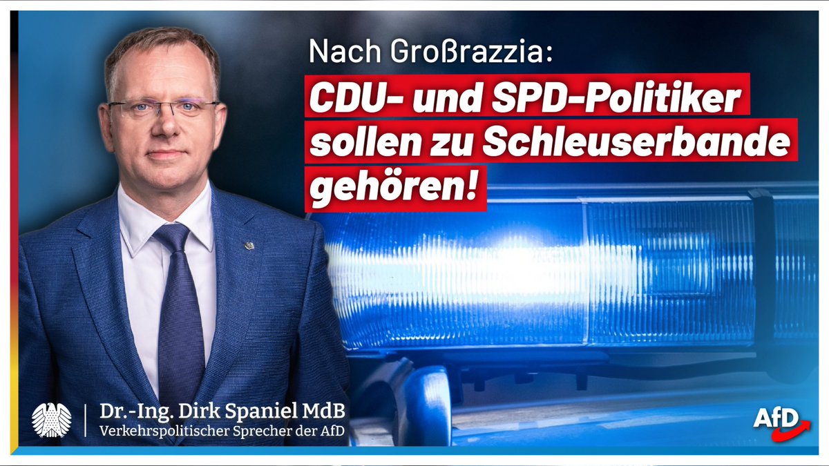 38 Schleuser, darunter CDU- und SPD-Politiker, im Visier der Ermittler Bei einer Aufsehen erregenden Razzia in acht Bundesländern waren am 17. April zehn mutmaßliche Mitglieder einer Schleuserbande festgenommen worden. Unter den mutmaßlichen Mitgliedern der Schleuserbande, die…