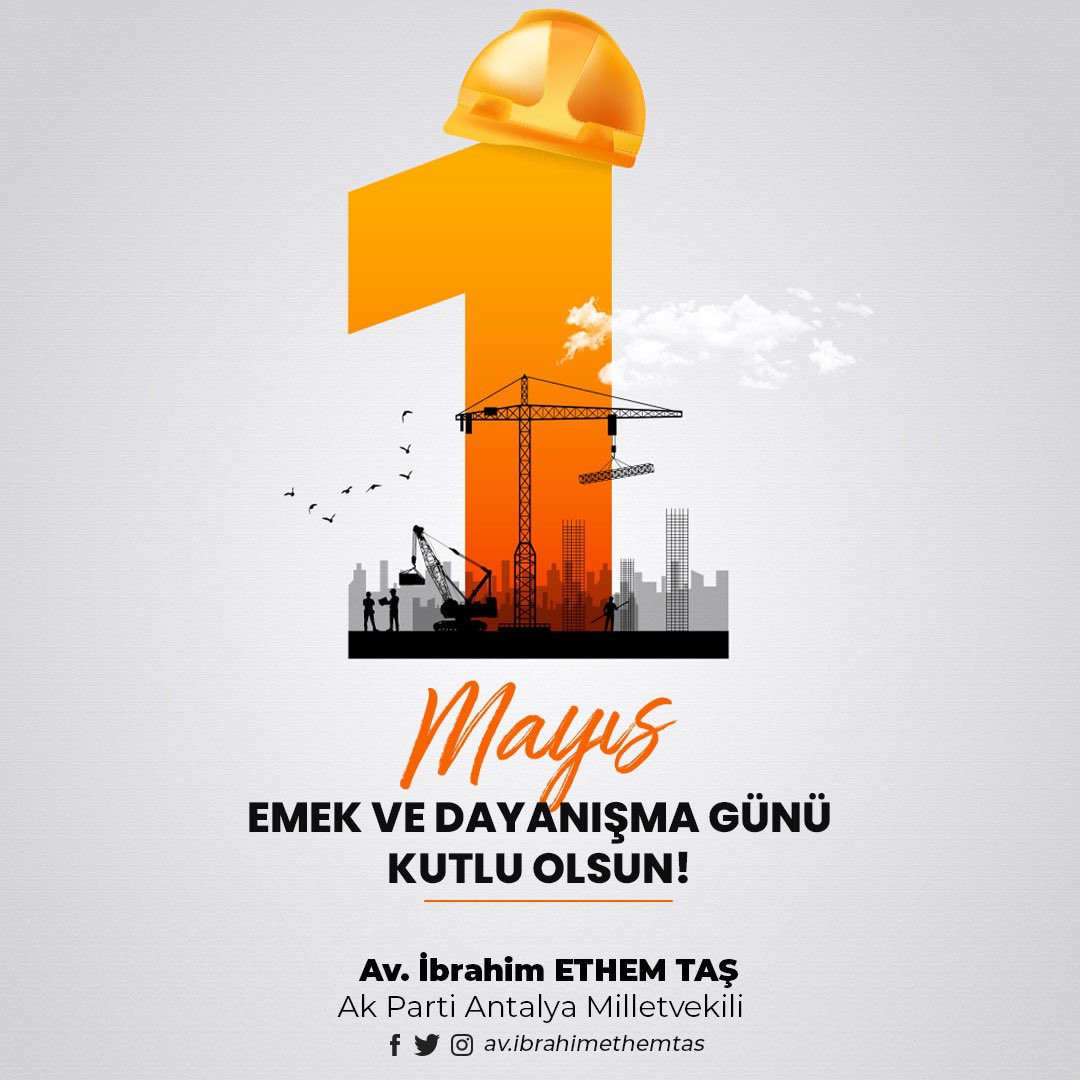 Geleceğimize ve ülkemize değer katan tüm emekçilerimizin 1 Mayıs Emek ve Dayanışma Günü kutlu olsun. #1MAYIS