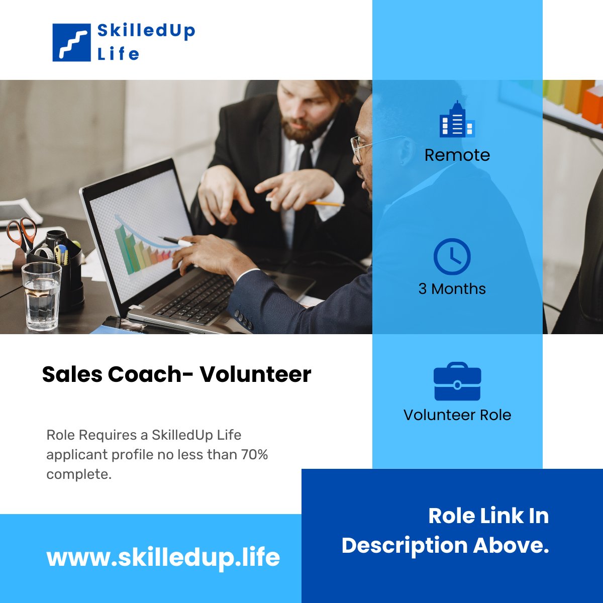 #RemoteVolunteer Opportunity Alert

Looking to make an impact with your sales expertise? Join us at @SkilledUpLife as a Volunteer Sales Coach and help make an impact.Apply today: skilledup.life/opportunity/sk…

#VolunteerOpportunity
#SalesCoach
#LeadershipInAction
#SkilledUpLife