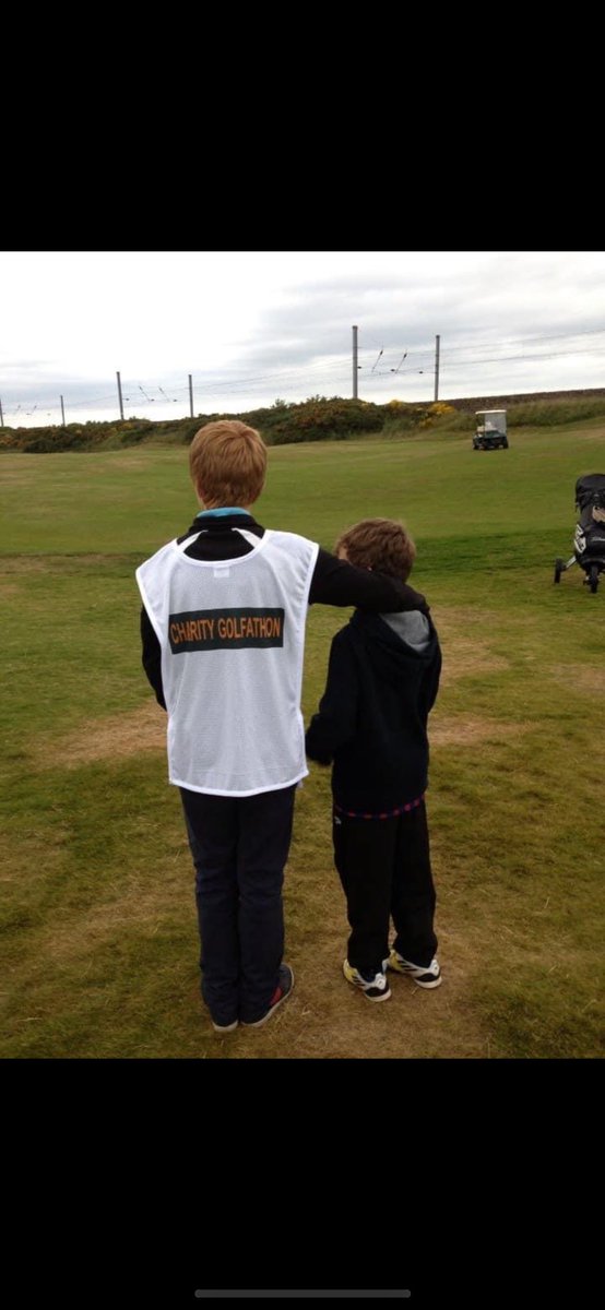 Probably my favourite photo from a very early Golfathon….now they are both going to join me in this years Golfathon to raise money for @AyrshireHospice 
#charitywork