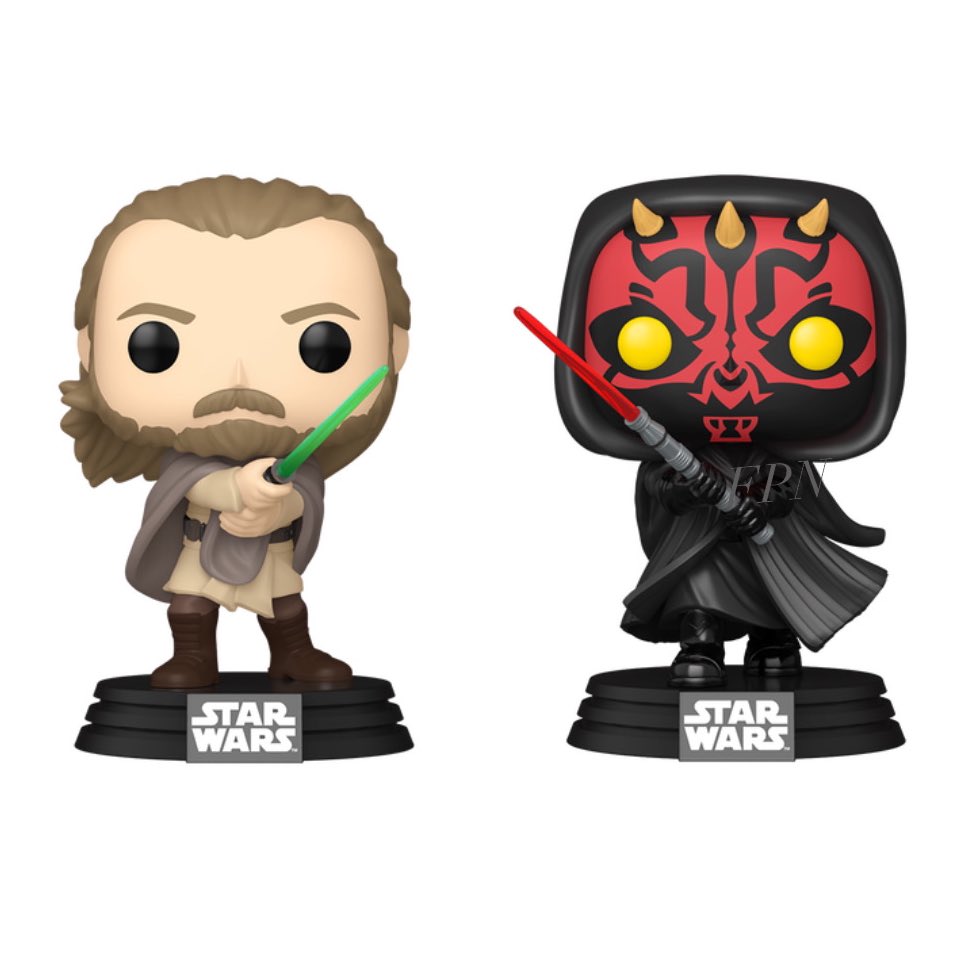 First look! Qui Gon and Darth Maul Funko POP! 2 Pack ~ #StarWars #FPN #FunkoPOPNews #Funko #POP #POPVinyl #FunkoPOP #FunkoSoda