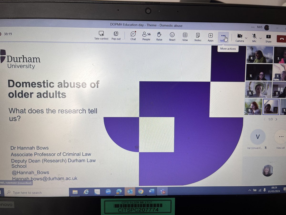We are ticking off our Educational session today with Hannah Bows, we are so lucky to have Hannah with us. It’s great to have so many colleagues from across our system attending today.