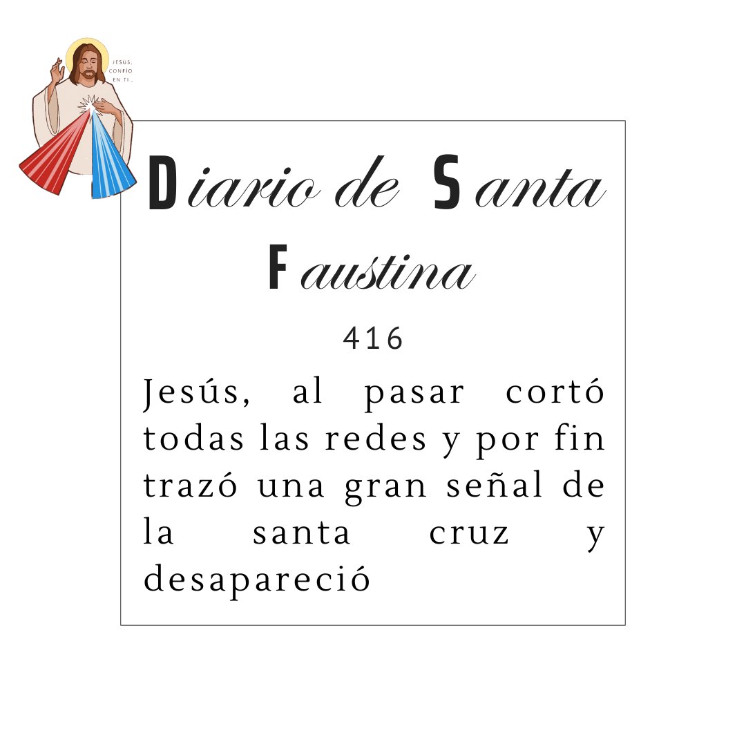 Hoy #1DeMayo nueva frase para la reflexión del Diario de #SantaFaustina, cada acción del Señor es Salvífica puesto que Él desea que por su #DivinaMisericordia nos salvemos. Él te ama, y quiere tú Salvación.  #JesúsenTíConfío