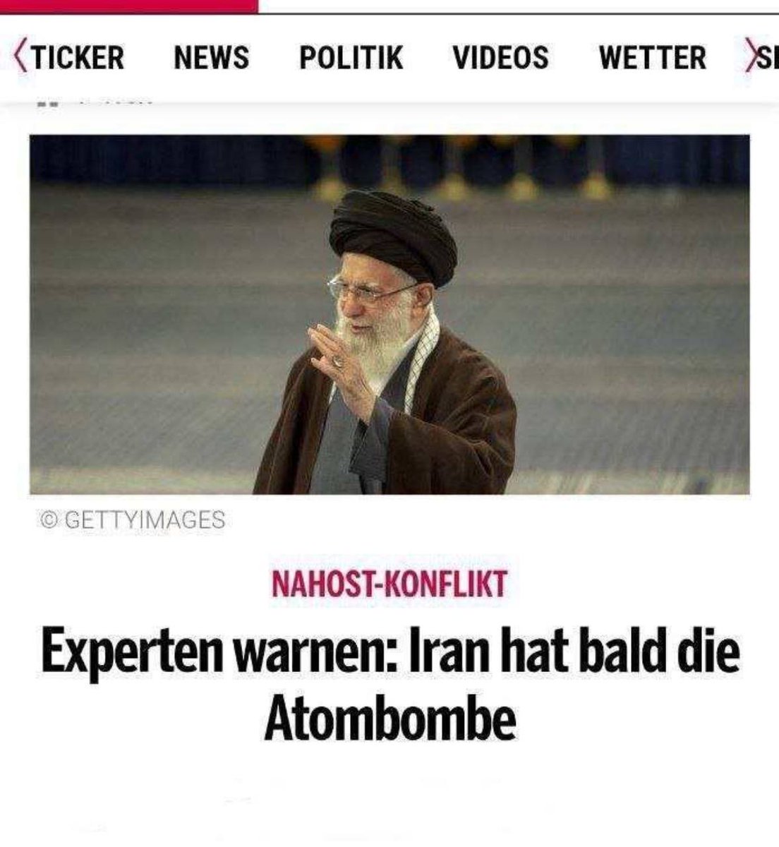 روزنامه بیلد آلمان : ایران داره اتمی میشه 😂 T.me/pastonews #همه‌چیزدرکنترل‌ری‌استارت‌بود‌‌‌ه‌و‌هست