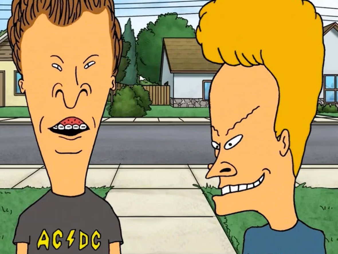 These fake #BeavisAndButthead impostors are pissing me off.  (real ones are on the right @nbcsnl)
