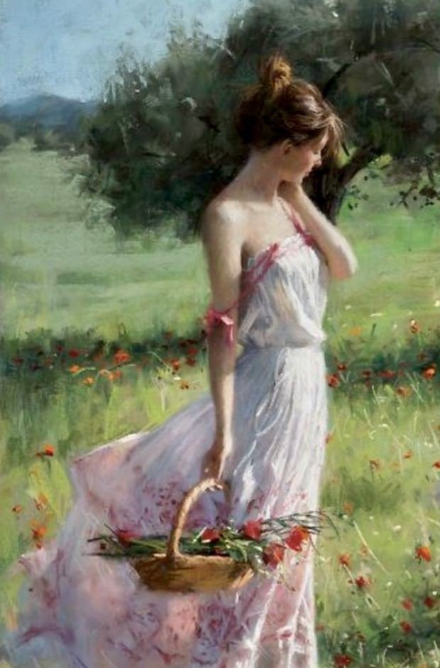 I thought that spring must last forevermore; for I was young and loved, and it was May. Pensavo che la primavera dovesse durare per sempre, perché ero giovane e amata, ed era maggio Vera Britain #ParoleDiMaggio #VentagliDiParole #Artlovers #Art #Artist Vicente R.Redondo