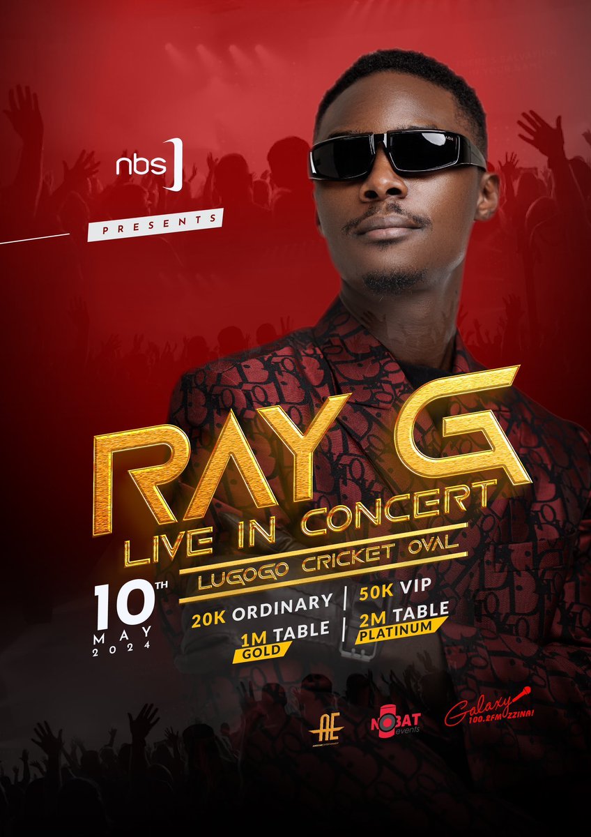 #RayGLive #LugogoCricketOval #NobatEvents #AwesomeEntertainment #ConcertVibes #UgandaEvents
Just to remind you that 9 days to go Kampala will ask for water 💦💦
Western's biggest import to KMP. 
@EddiOmusomesa 🫶🫶🫶.