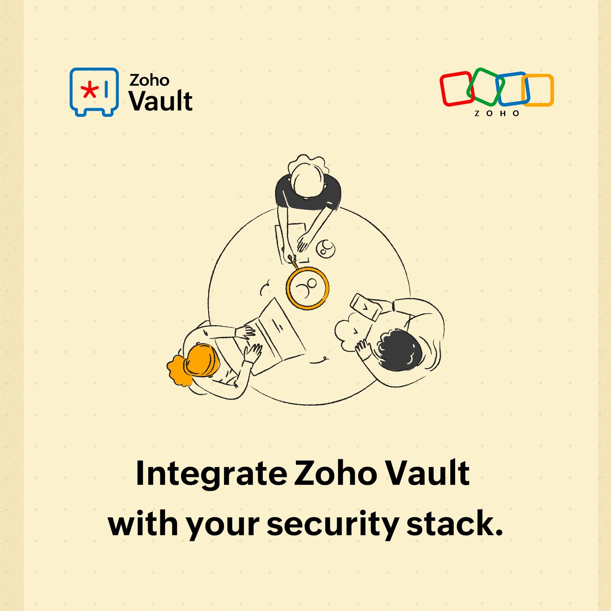 Integrate Zoho Vault with your everyday apps. 🔐

@ZohoOne 
@GoogleWorkspace 
@Microsoft365 

Custom integrations? We've got you covered with our REST APIs. 😀

Learn more 👉 zurl.co/pkxi 

#Zoho #EvaluatingZohoVault #Cybersecurity #Passwordmanager #Integrations