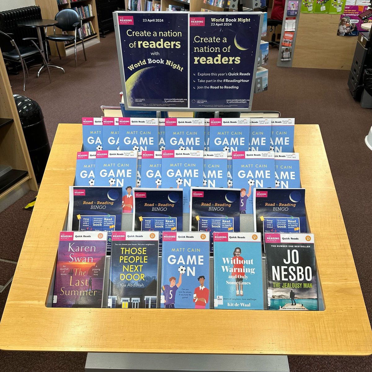 Come in and collect your FREE book of #GameOn by Matt Craig and celebrate #WorldBookNight with us!

@LewishamLibs @readingagency