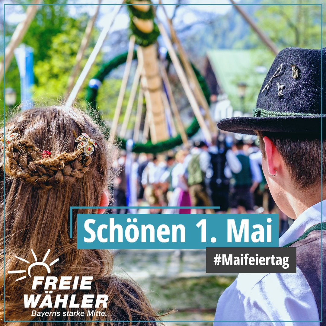 Viel Spaß beim #Maibaum-Aufstellen! 🤩🥨🍺
Wir wünschen Euch einen schönen ersten Mai. ☀️
#MaiFeiertag #FREIEWÄHLER #Bayern #Tradition