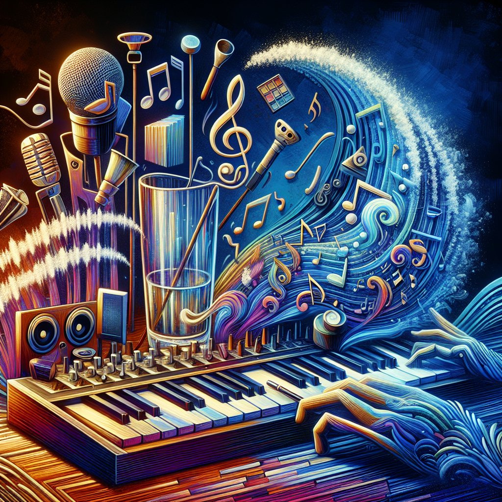 Create a unique soundscape using objects around you. Record various sounds—tapping a glass, shaking keys, rustling paper—then mix them into a composition using a digital audio workstation. #CreativityHint #creativity #artist #art #digitalart #inspiration