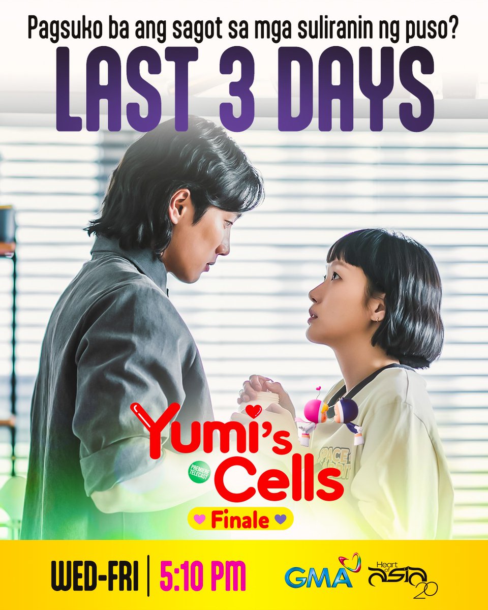 Tama ba ang desisyong tapusin ang relasyon? Tumutok sa HULING TATLONG ARAW kasama sina Yumi at Brent sa #YumisCells, 5:10 ng hapon sa GMA!