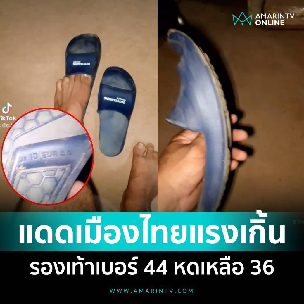 อุทาหรณ์ หนุ่มซื้อรองเท้าใหม่จากห้างฯ ตอนลองใส่ก็พอดิบพอดี พอตากแดดไว้หลังกระบะ จากเบอร์ 44 หดเหลือ 36

อ่านต่อที่นี่
amarintv.com/news/detail/21…

#แดดเมืองไทย #อากาศร้อน #รองเท้า #รองเท้าหด
#amarintvonline #ข่าวอมรินทร์ออนไลน์