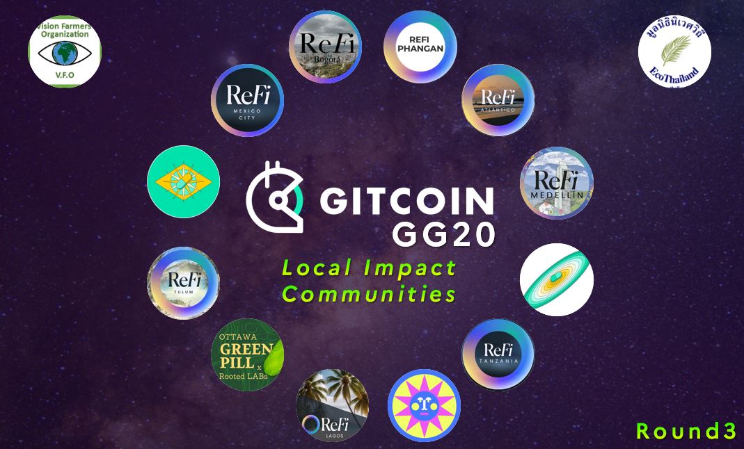 Wednesday = local community donations day! 🛰️🌍♻️ Twelve projects from @ReFiDAOist and @greenpillnet communities are sharing their impact in the Climate Solutions round. Let's help them ! @ReFiTulum @GreenpillKenya @ReFiMedellin @ReFiLagos01 @ReFiTanzania @ReFiPhangan 🖖