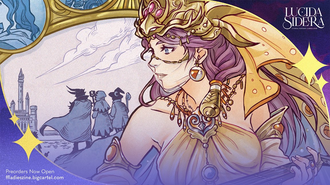 Preview of my piece for the lovely @ffladieszine💖 I had the honor to make an illustration of Princess Sarah, the first FF Lady💖I've always wanted to pay homage to her, and I'm so glad to be a part of this beautiful project 🥹✨Preorders are OPEN! ffladieszine.bigcartel.com