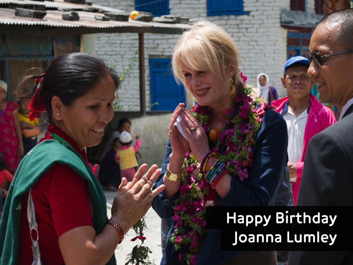 Many happy returns to our Vice Patron Joanna Lumley DBE!