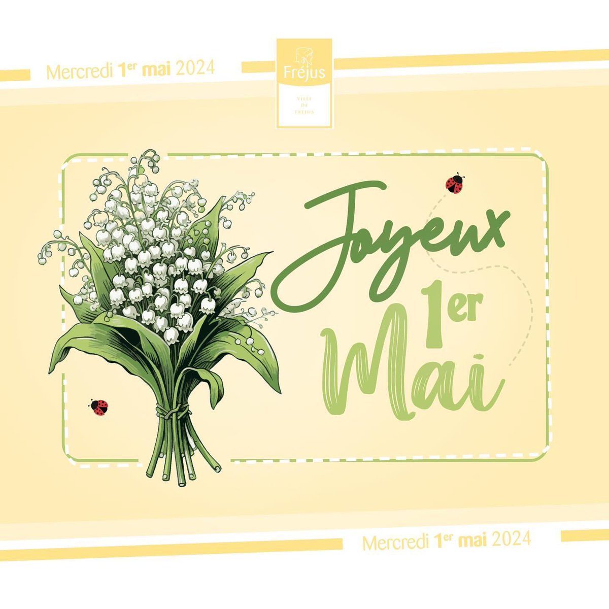 🌿 La ville de Fréjus vous souhaite un très joyeux 1er mai !