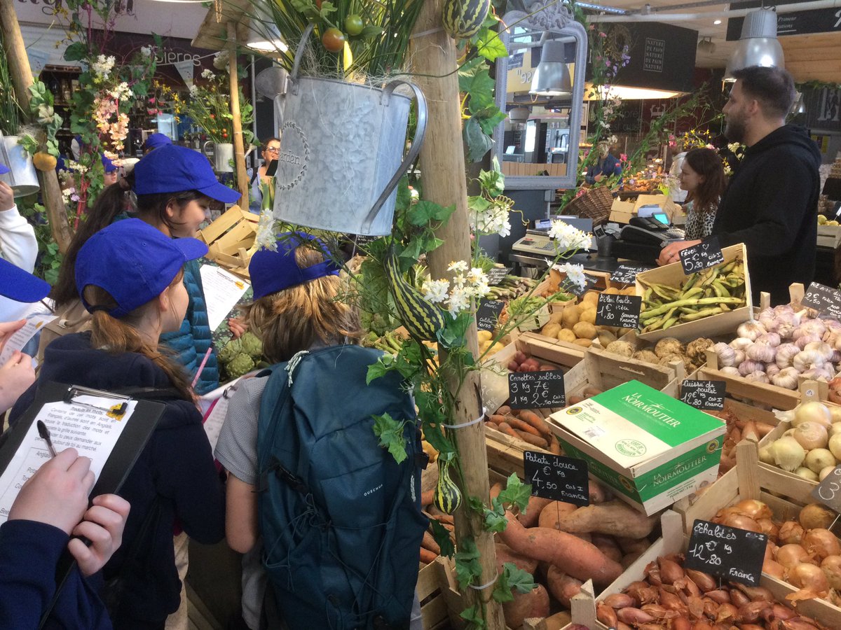 Y6 are learning at a French market. 🇫🇷#greatfun #excitinglearning #derbyhighprimary