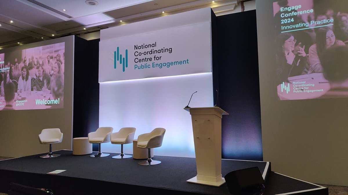 We're going live with our opening plenary of #Engage2024 ! With Director of Research and @ref2029 at @ResEngland, @stevenhill and National Director of Engagement and Communities at @ace_national, @RebeccaBlackma6 Live-stream from 10am at: youtube.com/@NCCPEBristol/…