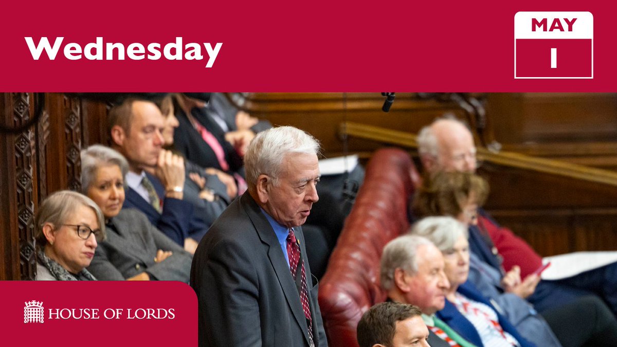 🕒 #HouseOfLords from 3pm includes:

🟥 water companies
🟥 arts and humanities studies
🟥 #LeaseholdReformBill
🟥 care worker visas

➡️ See full schedule and watch online at the link in our bio